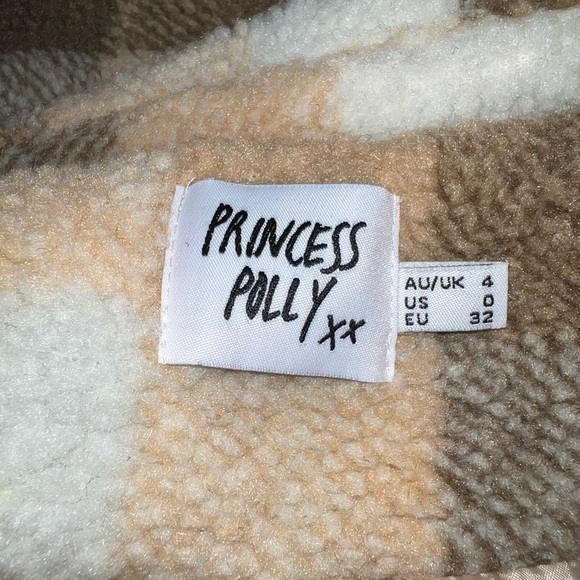 Princess Polly Doria Jacket in Beige Size 0 - Picture 15 of 16